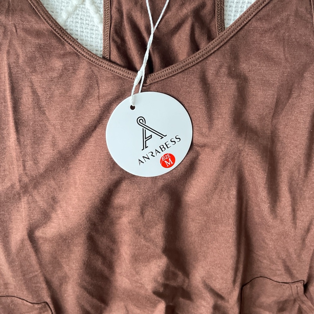 Anzabess Brown Jumpsuit NWT Size Medium - Picture 2 of 2